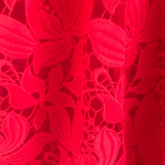 Red lace peplum dress - Picture 6 of 11